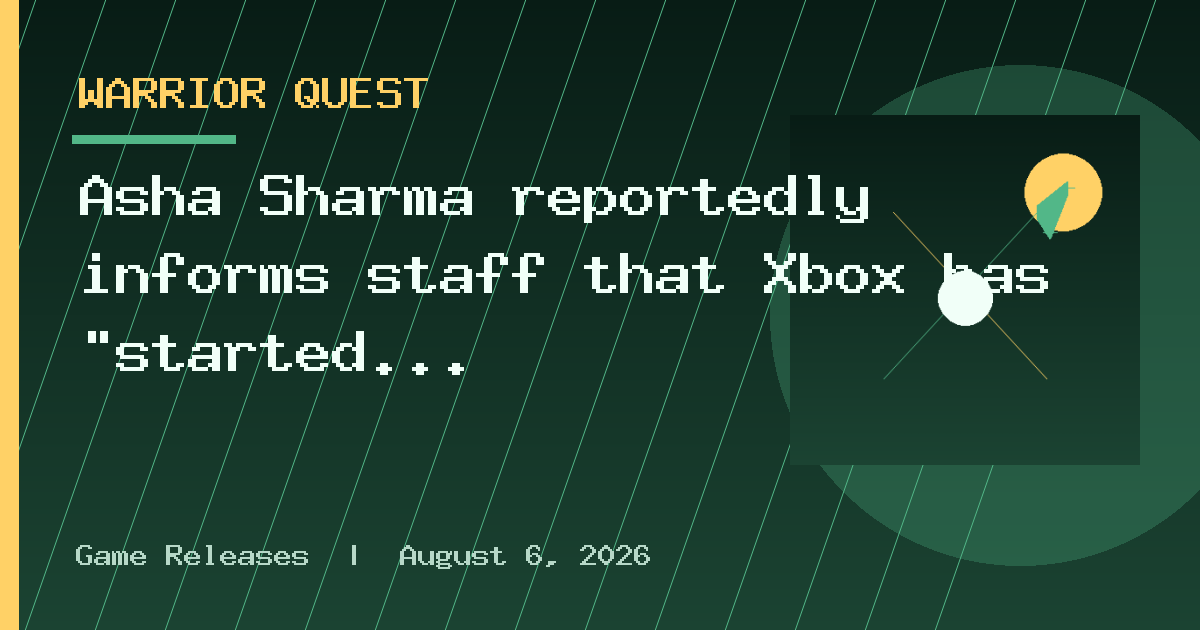 Asha Sharma reportedly informs staff that Xbox has "started to return to growth