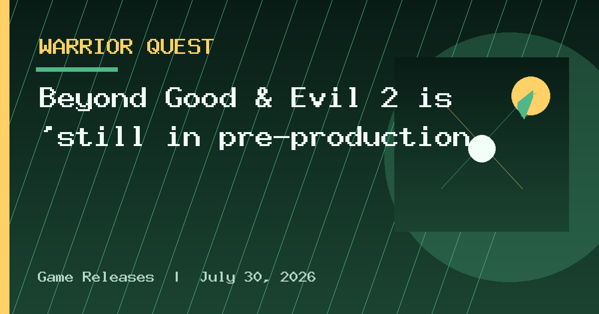 Beyond Good & Evil 2 is ‘still in pre-production