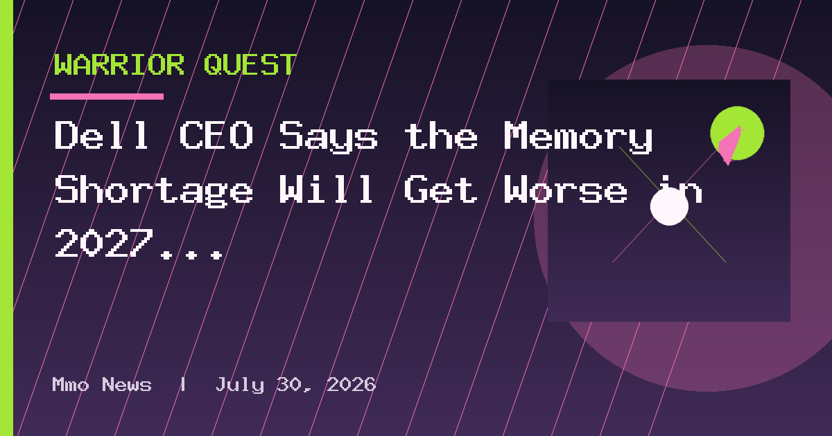 Dell CEO Says the Memory Shortage Will Get Worse in 2027
