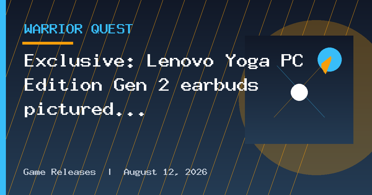 Exclusive: Lenovo Yoga PC Edition Gen 2 earbuds pictured with Sound by Bose