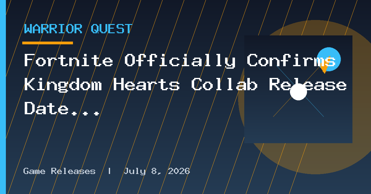 Fortnite Officially Confirms Kingdom Hearts Collab Release Date