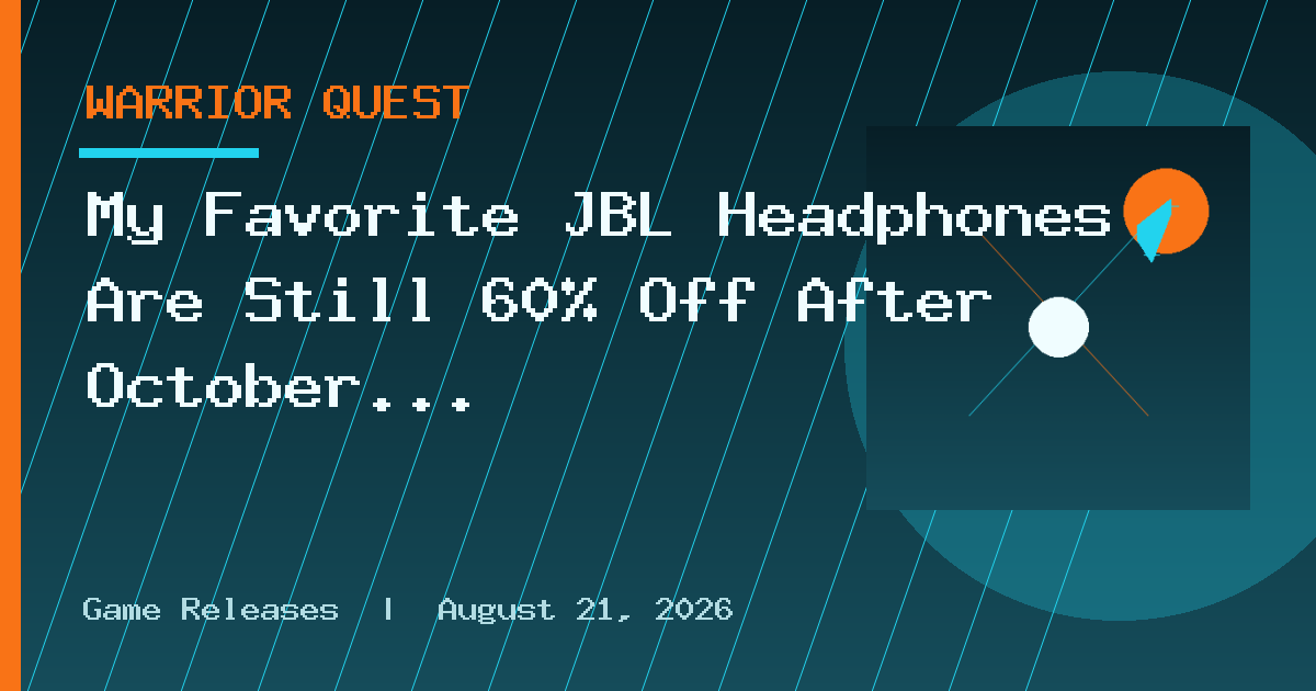 My Favorite JBL Headphones Are Still 60% Off After October Prime Day