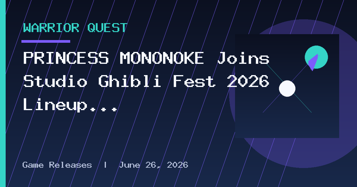 PRINCESS MONONOKE Joins Studio Ghibli Fest 2026 Lineup