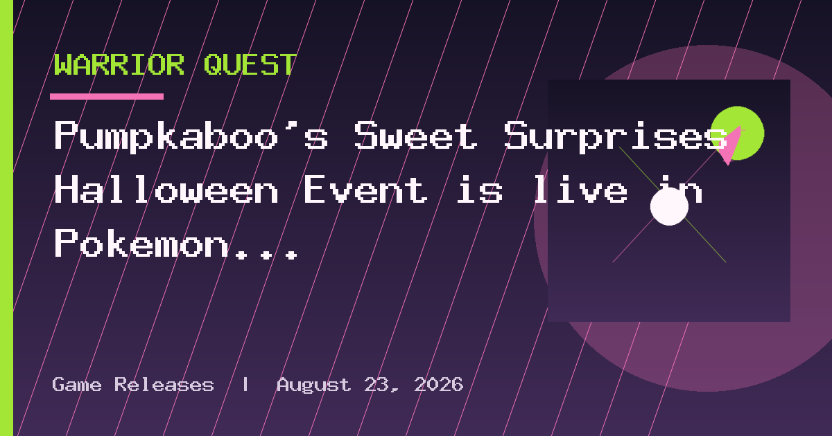 Pumpkaboo’s Sweet Surprises Halloween Event is live in Pokemon Pokopia