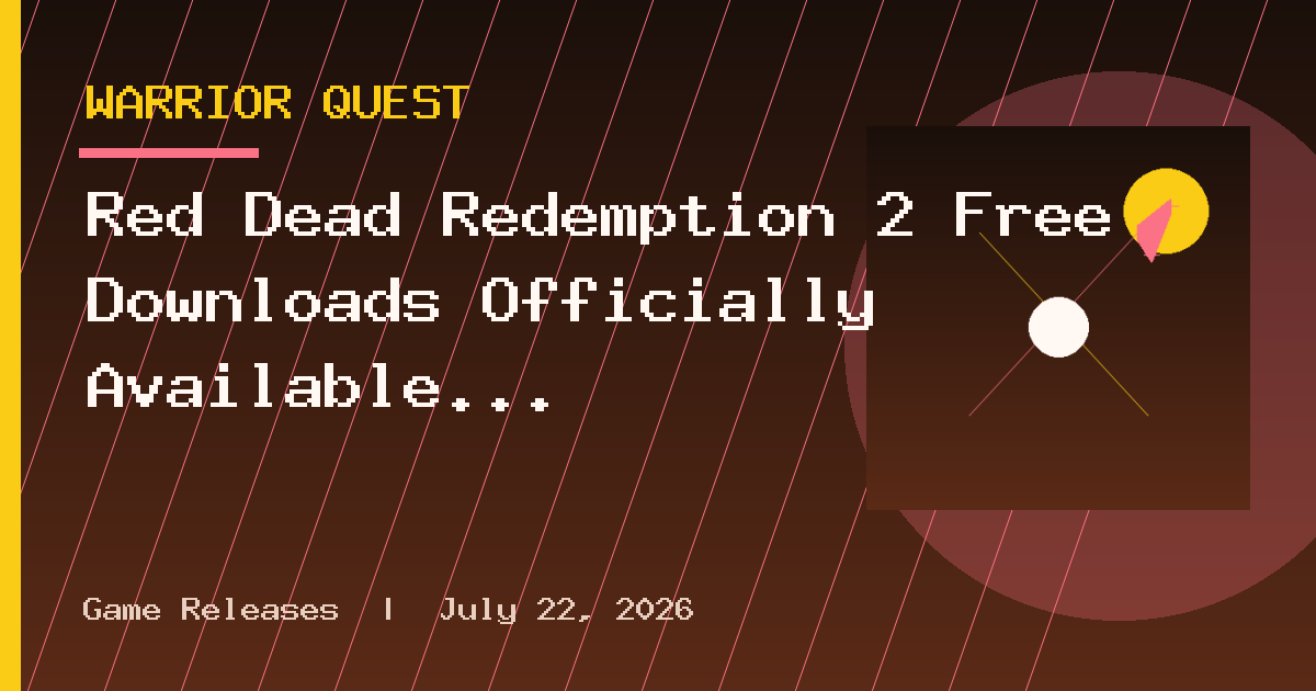 Red Dead Redemption 2 Free Downloads Officially Available Until October 5