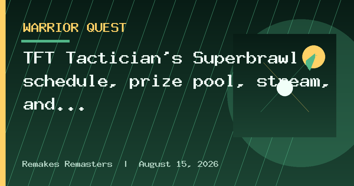 TFT Tactician’s Superbrawl schedule, prize pool, stream, and more