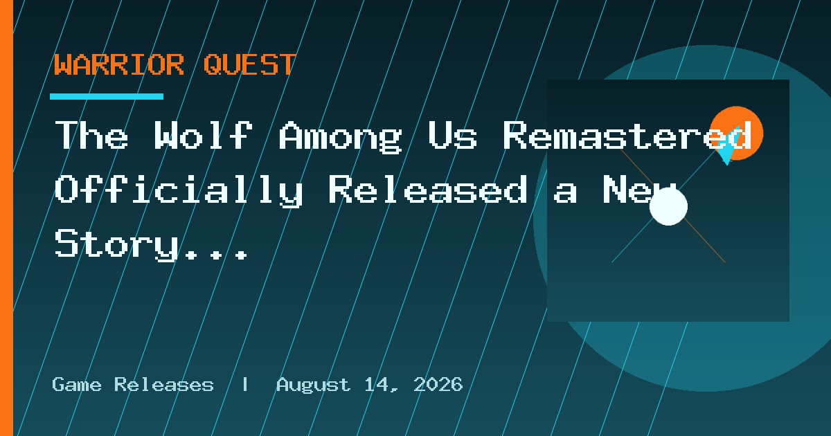 The Wolf Among Us Remastered Officially Released a New Story Trailer