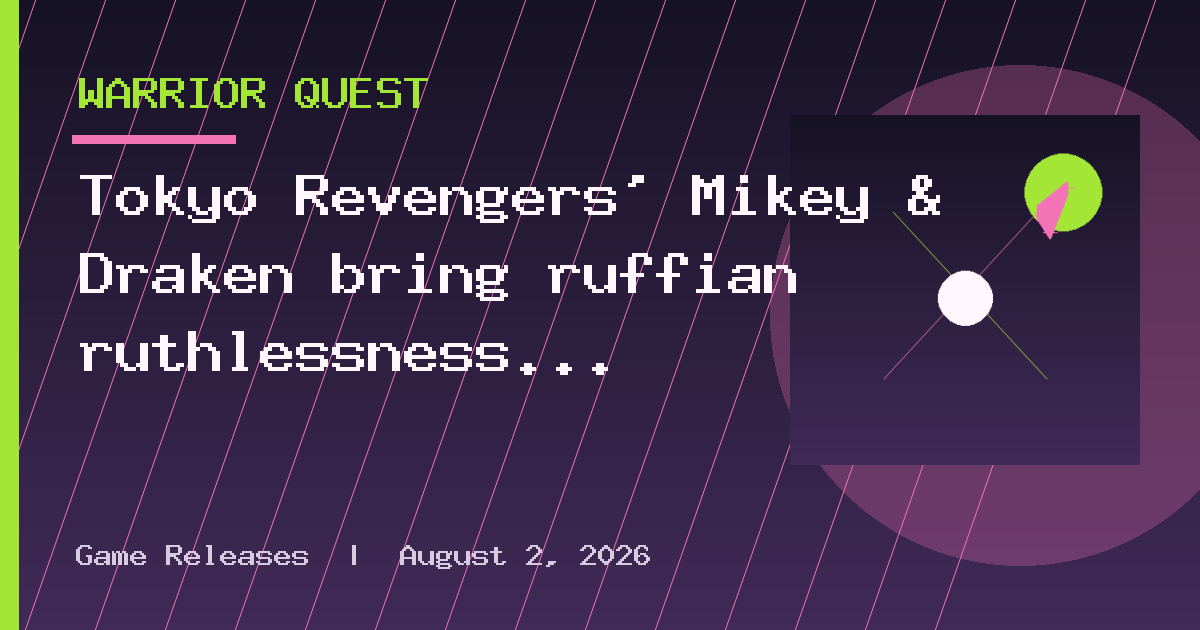 Tokyo Revengers' Mikey & Draken bring ruffian ruthlessness to Fatal Fury: City