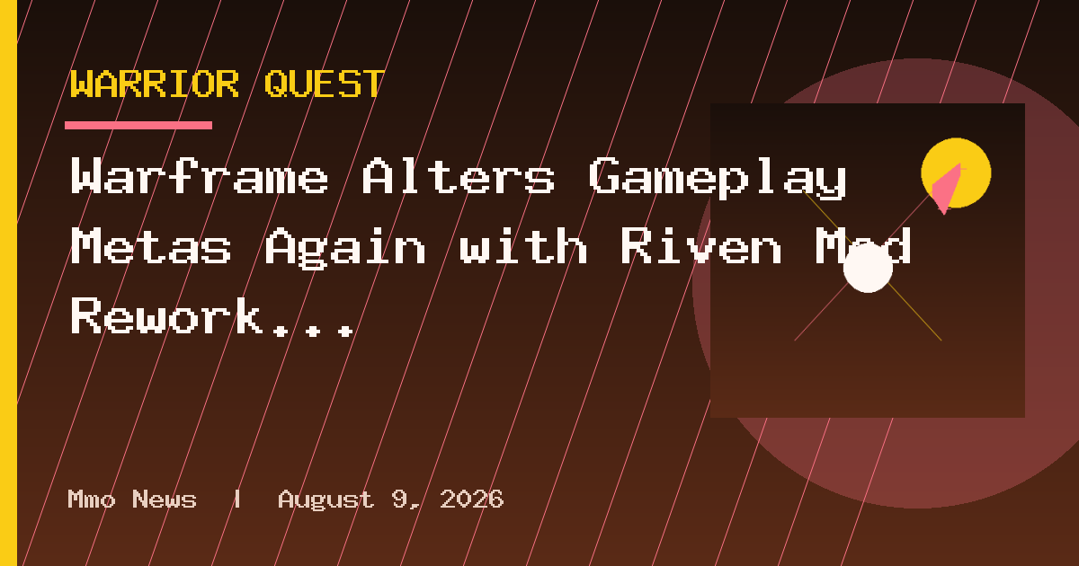 Warframe Alters Gameplay Metas Again with Riven Mod Rework and End of Infinite